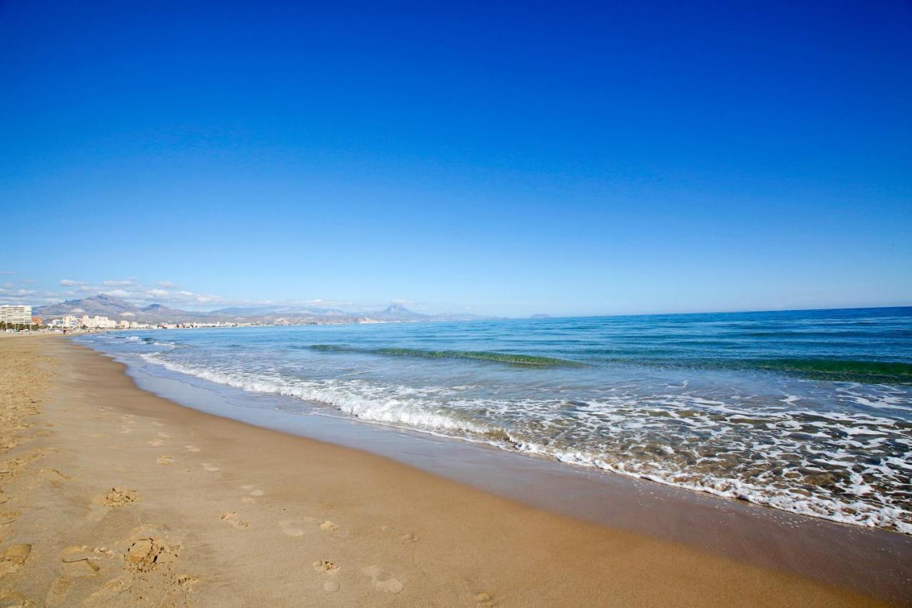 San Juan Beach Apartment With Ac And Views Alicante Luaran gambar